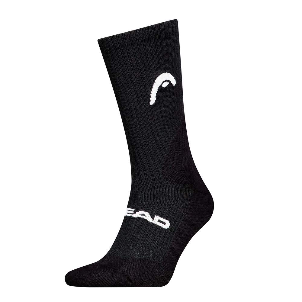 SOCKS TENNIS 1P CREW BLACK TENNIS HEAD