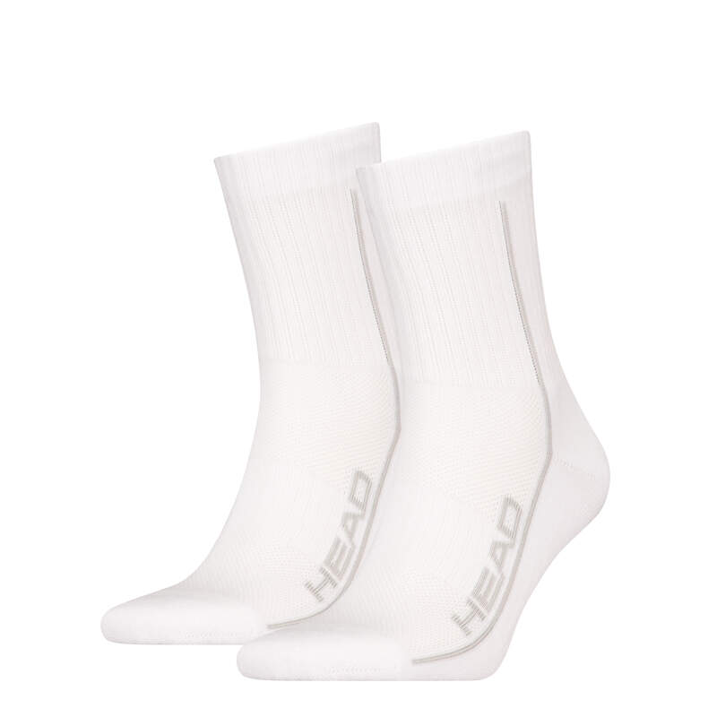SOCKS TENNIS 2P PERFORMANCE SHORT CREW WHITE TENNIS HEAD