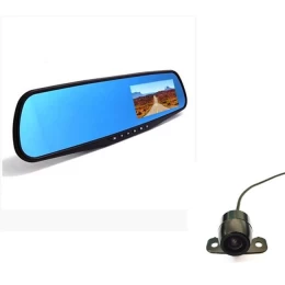 Κάμερα καθρέπτης αυτοκινήτου FHD DVR καταγραφικό πορείας + ευρυγώνια κάμερα οπισθοπορείας  (Thumb 5)