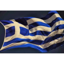 Σημαία ελληνική - αδιάβροχη - ανθεκτική, διαστάσεων 1,20 x 0,70 m OEM (Thumb 1)