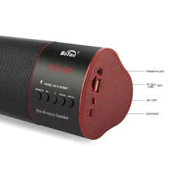 Ηχείο bluetooth επαναφορτιζόμενο με υποδοχές usb - micro sd - line in OEM (Thumb 4)