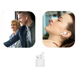Ασύρματα στερεοφωνικά bluetooth handsfree ακουστικά ζεύγος με mini power bank (Thumb 1)