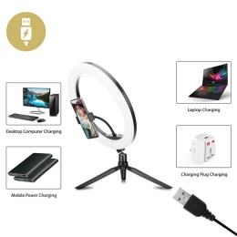 Φωτιστικό Δαχτυλίδι Ring Lamp Light για τέλειο αποτέλεσμα σε Βίντεο-φώτογραφιες -Μακιγιάζ  (Thumb 3)