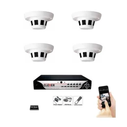 Πλήρες σετ 4 κρυφές κάμερες με καταγραφικό DVR και σκληρό δίσκο 500 GB ΟΕΜ (Thumb 1)