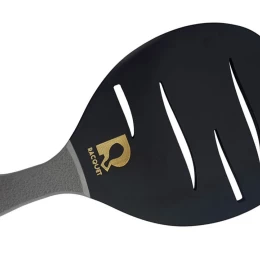 Ρακέτα Παραλίας RACQUET Μαύρη με Σχισμές και Γκρί Λοξή λαβή (Thumb 1)