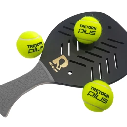 Ρακέτα Παραλίας RACQUET Μαύρη με Τρύπες Σχισμές και Γκρί Λοξή λαβή (Thumb 2)
