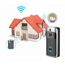 Κάμερα ματάκι εισόδου WiFi με cloud καταγραφή και ανιχνευτή κίνησης - Κλήση στο κινητό με  (Thumb 1)
