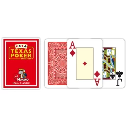 Τράπουλα Modiano Black Jack 2 Jumbo Index Κόκκινη (Thumb 1)