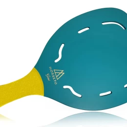 Ρακέτα Παραλίας MORSETO GOLD Βεραμάν με Τρύπες και Κίτρινη Λοξή Λαβή (Thumb 1)