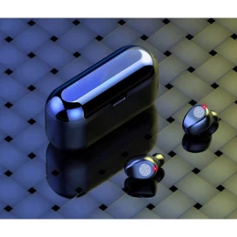 Clever Earbuds F9  Aσύρματα Ακουστικά Bluetooth με θήκη φόρτισης powerbank / stand κινητ (Thumb 3)