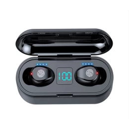 Clever Earbuds F9  Aσύρματα Ακουστικά Bluetooth με θήκη φόρτισης powerbank / stand κινητ (Thumb 5)