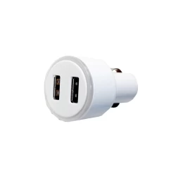  Φορτιστής αυτοκινήτου με 2 θύρες USB Λευκός CH-08 TELCO (Thumb 1)