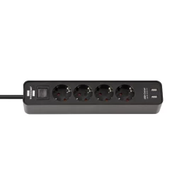  Πολύπριζο 4 θέσεων με usb και διακόπτη 1153240006 Brennenstuhl (Thumb 1)
