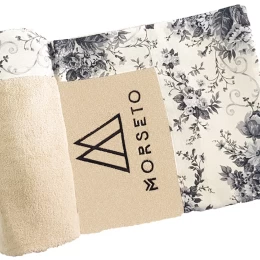Πετσέτα Θαλάσσης MORSETO Luxury Beige Floral 160 x 75 cm (Thumb 1)