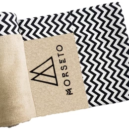 Πετσέτα Θαλάσσης MORSETO Luxury Beige Geometric 160 x 75cm (Thumb 1)