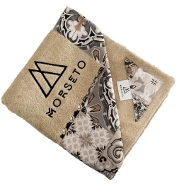 Πετσέτα Θαλάσσης MORSETO Luxury Beige Porto 160 x 75cm (Thumb 3)