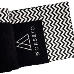 Πετσέτα Θαλάσσης MORSETO Luxury Black Geometric 145 x 80cm (Thumb 1)