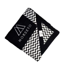 Πετσέτα Θαλάσσης MORSETO Luxury Black Geometric 145 x 80cm (Thumb 3)