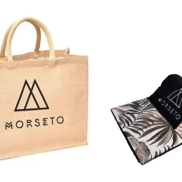 Πετσέτα Θαλάσσης MORSETO Luxury Black Leaves 145 x 80cm (Thumb 2)