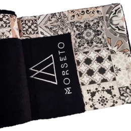 Πετσέτα Θαλάσσης MORSETO Luxury Black Porto 145 x 80cm (Thumb 1)