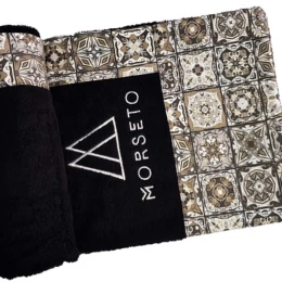 Πετσέτα Θαλάσσης MORSETO Luxury Black Square 145 x 80cm (Thumb 1)