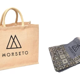 Πετσέτα Θαλάσσης MORSETO Luxury Grey Square 155 x 75cm (Thumb 2)