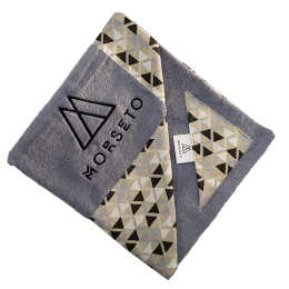 Πετσέτα Θαλάσσης MORSETO Luxury Grey Triangle 155 x 75cm (Thumb 4)