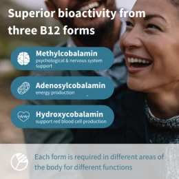 Βιταμίνη Super B12 Complex Methylcobalamin,Adenodylcobalamin & Hydroxocobalamin 1000mcg Ig (Thumb 3)