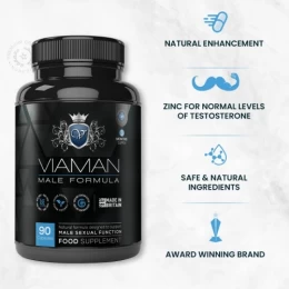 Συμπλήρωμα Διατροφής Ενίσχυσης Πέους Male Formula 90 caps Viaman (Thumb 2)