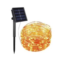 100 ηλιακά χριστουγεννιάτικα λαμπάκια LED αδιάβροχα διακοσμητικά για την βεράντα και τον κ (Thumb 1)