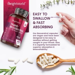 Trans-Resveratrol Αντιοξειδωτική- Αντιγηραντική Φόρμουλα WeightWorld 60caps (Thumb 3)