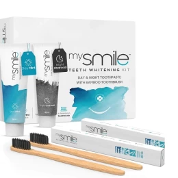 MySmile Day & Night kit 2 οδοντόκρεμες 60ml και 2 Bamboo Οδοντόβουρτσες Eco Masters (Thumb 1)
