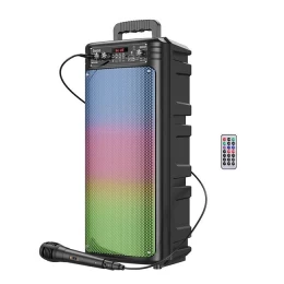 Φορητό Ηχείο Wireless BT V5.0 2x10W 2200mAh USB 3.5mm και Micro-SD με Ενσύρματο Μικρόφωνο (Thumb 1)