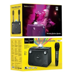 Φορητό Ηχείο Wireless Karaoke V5.0 20W, 2400mAh, USB & AUX θύρα και Micro SD με Ασύρματο Μ (Thumb 4)