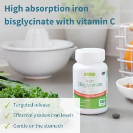 Δισγλυκινικός Σίδηρος 20mg Με Βιταμίνη C Iron Bisglysinate Igennus 180 tabs (Thumb 2)