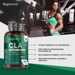 CLA 3000mg Weightworld 180 μαλακές κάψουλες (Thumb 3)