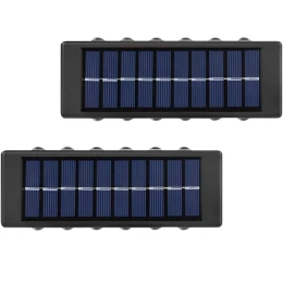 Ηλιακό φωτιστικό τοίχου με 12 led (Σετ 2 τμχ.) (Thumb 1)