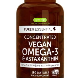 Vegan Ωμέγα -3 DHA EPA 600mg & Ασταξανθίνη Pure & Essential 180caps Igennus (Thumb 1)