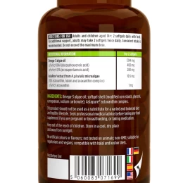 Vegan Ωμέγα -3 DHA EPA 600mg & Ασταξανθίνη Pure & Essential 180caps Igennus (Thumb 2)