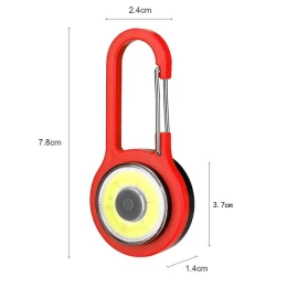 Μίνι φακός μπρελόκ COB LED με 3 σκάλες λειτουργίας (Thumb 2)