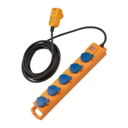  Πολύπριζο 5 θέσεων με βυσμα RCD 1159900805 SL 554 DE FI 5m H07RN-F 3G1.5 BRENNENSTUHL (Thumb 1)