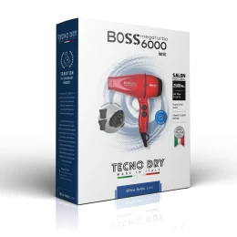 Boss 6000 Red Ultra Ionic Line Επαγγελματικό Πιστολάκι Μαλλιών Με 2 Στόμια & Φυσούνα 2500  (Thumb 5)
