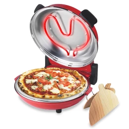 Fun Pizza&Co Mamma Mía CEC-03825 Παρασκευαστής Πίτσας 1200W Κόκκινος (Thumb 17)