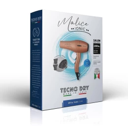 Malice Ionic Rose Gold 2000 Line Επαγγελματικό Πιστολάκι Μαλλιών Με 2 Στόμια & Φυσούνα 220 (Thumb 5)