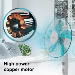 EnergySilence 520 Power White CEC-05902 Ανεμιστήρας Ορθοστάτης 50 W & Διάμετρο 40cm (Thumb 4)