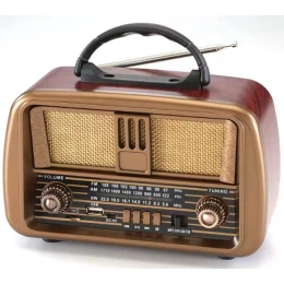 5 Ραδιόφωνο Retro Επαναφορτιζόμενο USB/SD/Mp3 Player/Bluetooth/FM/AM/SW (Thumb 1)