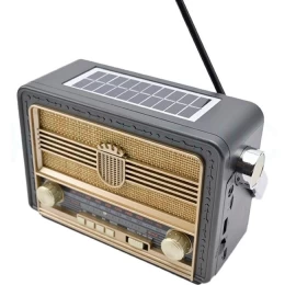 Επαναφορτιζόμενο ραδιόφωνο Retro με Ηλιακό Πάνελ (Thumb 1)