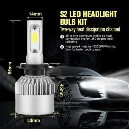 Λάμπτηρες αυτοκινήτου Led H11 S2 36 watt 8000 LM (Thumb 3)