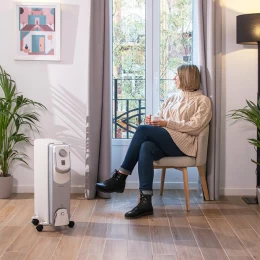 READYWARM 9000 SPACE 360 CEC-05888 Καλοριφέρ Λαδιού Με 9 Φέτες 2000W 102438 (Thumb 2)