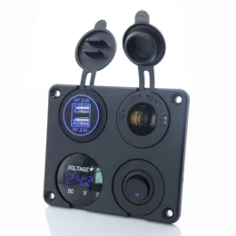  Kewig SP11 Πάνελ με Ψηφιακό Βολτόμετρο, 2 X USB, Αναπτήρα και Πλήκτρο (ON-OFF) (Θαλάσσια/ (Thumb 1)